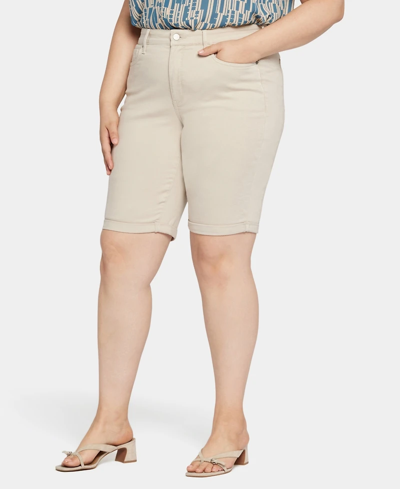 Nydj Plus Briella Roll Cuff Short with Lift Tuck Technology