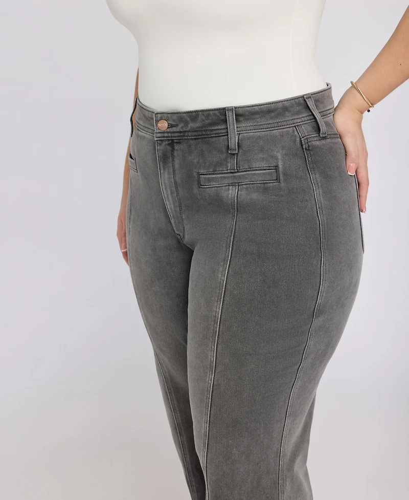 Nydj Plus Teresa Wide-Leg Ankle Jeans with Lift Tuck Technology