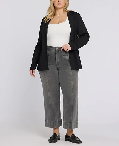 Nydj Plus Teresa Wide-Leg Ankle Jeans with Lift Tuck Technology
