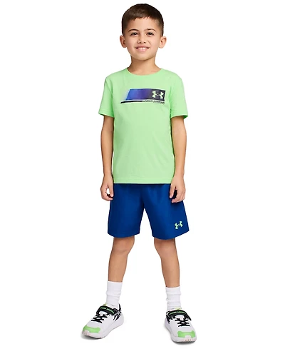 Under Armour Boys' 2T-7 Short-Sleeve T-Shirt and Shorts, 2-Piece Set