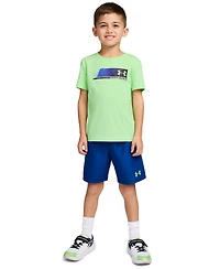 Under Armour Boys' 2T-7 Short-Sleeve T-Shirt and Shorts, 2-Piece Set