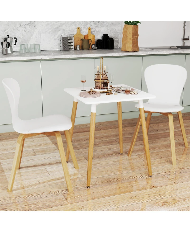 Gouun Square Dining Table with Adjustable Foot Pads