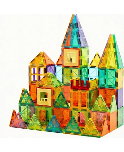 Gnuadz Magnetic Building Tiles Educational Stacking Blocks Construction Stem Toys