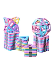Gnuadz 40PCS Magnetic Tiles Building Blocks Stem Educational Toy Gift