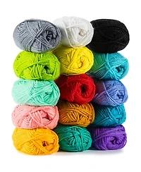 Gnuadz Yarn For Crocheting Soft Knitting Crafts Multicolor Skeins Diy Handicraft Scarves Gift Beginners Adults 15x20g