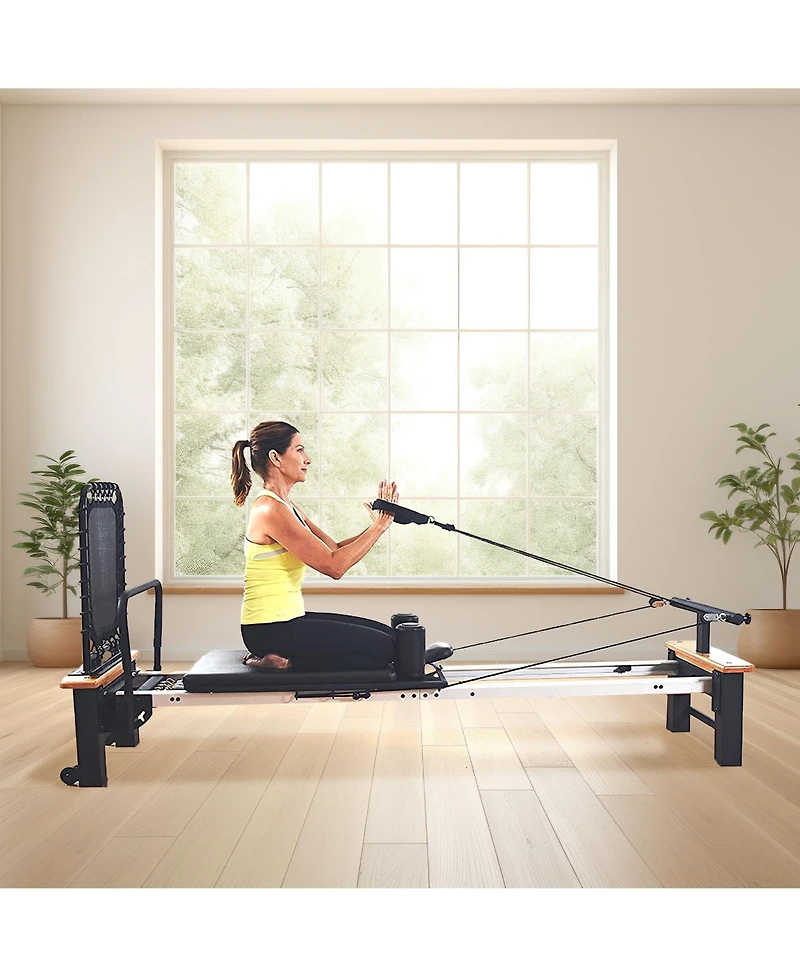 Stamina AeroPilates Pro Reformer Resistance System with Form Cardio Rebounder