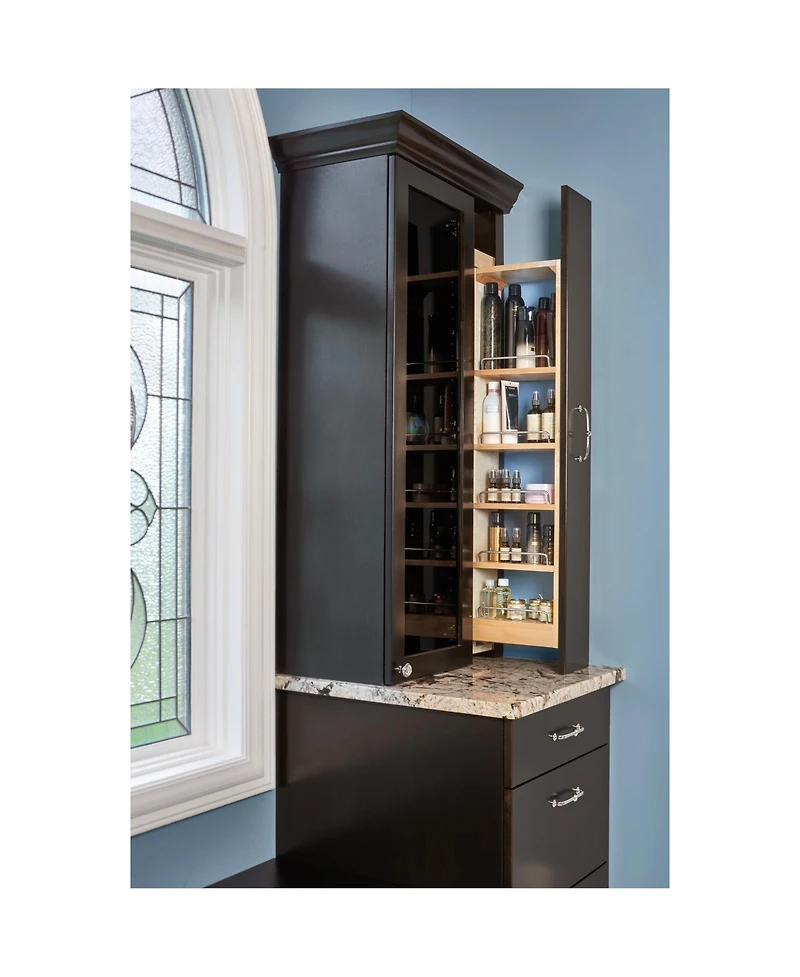 Rev-a-Shelf 6" Pullout Wall Filler w/ Soft-close, 36" Height, 432-WFBBSC36-6C
