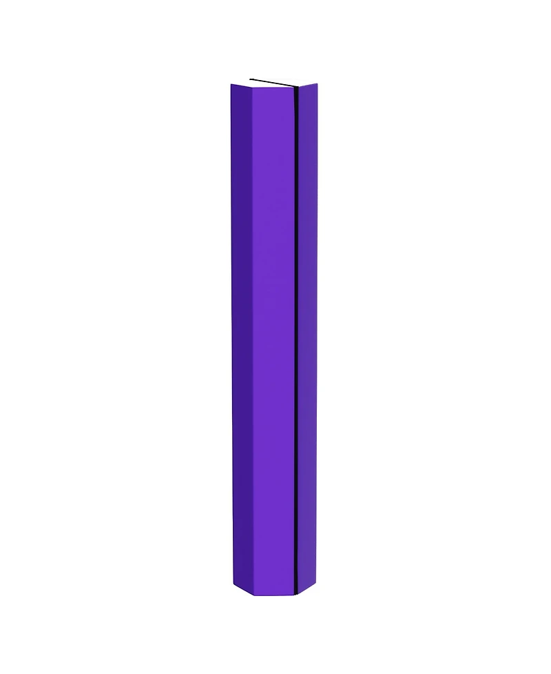 BalanceFrom Fitness Gymnastics Mat with Sectional Floor Balance Beam, Purple
