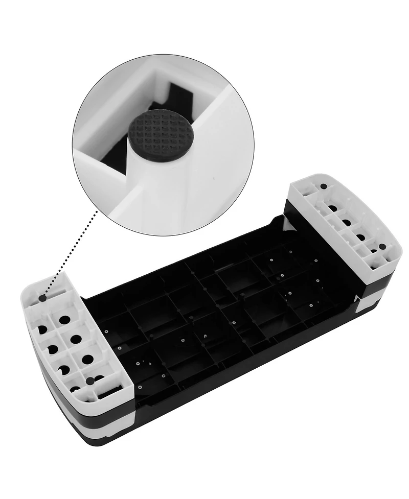 BalanceFrom Fitness Adjustable Workout Aerobic Step Platform Trainer w/Raisers