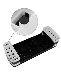 BalanceFrom Fitness Adjustable Workout Aerobic Step Platform Trainer w/Raisers