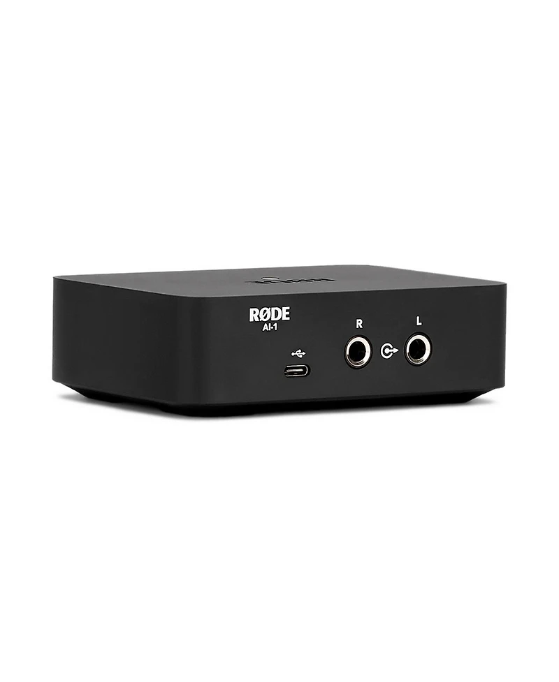 Rode Ai 1 Studio Quality Usb Audio Interface With 6' 6mm Rubber Xlr Microphone Cable, Fiber Optic Cleaning Cloth