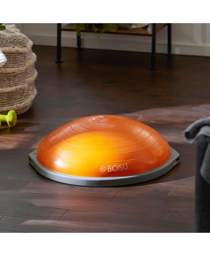 Bosu 72-10850 Home Gym Equipment The Original Balance Trainer 65 cm Diameter, Orange and Gray