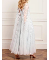 Needle & Thread Women's Clover Cape Sleeve Ankle Gown