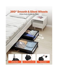 Sugift Under Bed Storage with Wheels