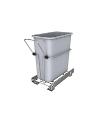 Rev-a-Shelf 20 qt. Universal Waste Container with Rear Basket, Rukd-1420RB-1