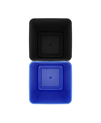 Rev-a-shelf Double Pullout Trash Can 27 qt. for Kitchen, Blue, Rv-15KD-2218C-S