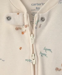 Carter's Baby Boys' Safari Snug Fit Sleep & Play