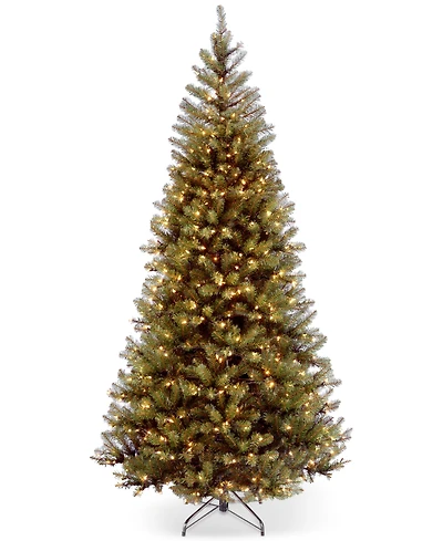 National Tree Company 7.5' Spruce Hinged Christmas Tree with 450 Clear Lights