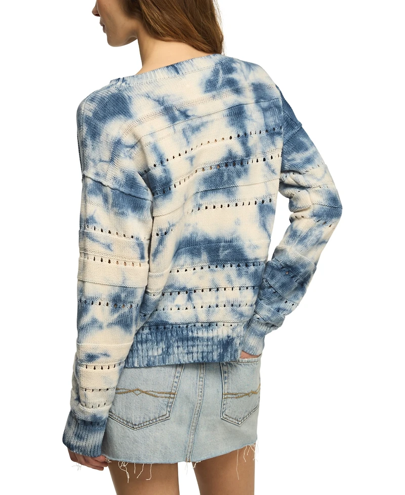 Lucky Brand Women's Beachy Tie-Dye Crewneck Sweater
