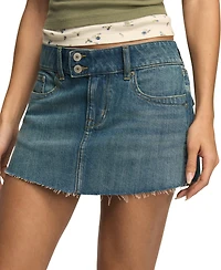 Lucky Brand Women's Denim Micro 5-Pocket Styling Mini Skirt