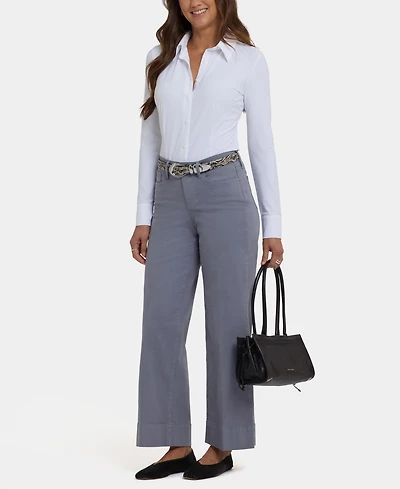 Nydj Petite Teresa Wide-Leg Ankle Jeans with Lift Tuck Technology