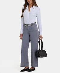 Nydj Petite Teresa Wide-Leg Ankle Jeans with Lift Tuck Technology