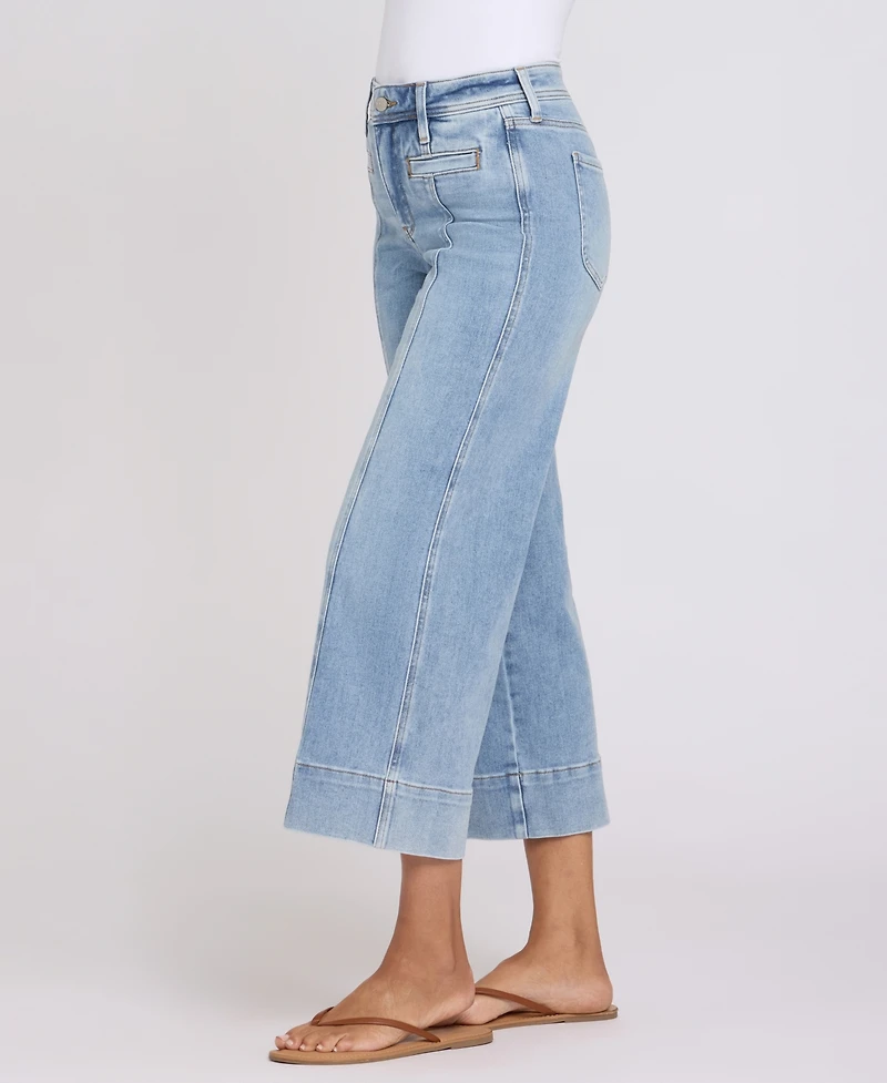 Nydj Petite Teresa Wide-Leg Ankle Jeans with Lift Tuck Technology