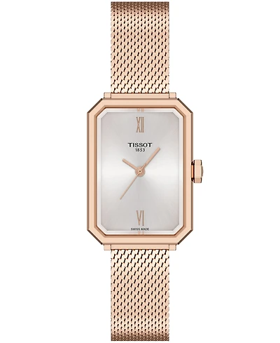 Tissot Women's Rose Gold Stainless Steel Bracelet Watch, 21.80mm