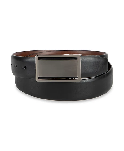 Alfani Men's Reversible Cut-Out Plaque Belt, Created for Macy's