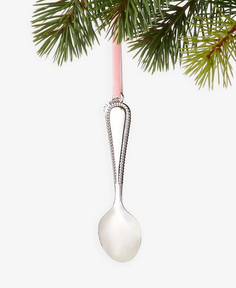 Holiday Lane Baby's First Pink Christmas Spoon 2026 Ornament, Macy's Exclusive