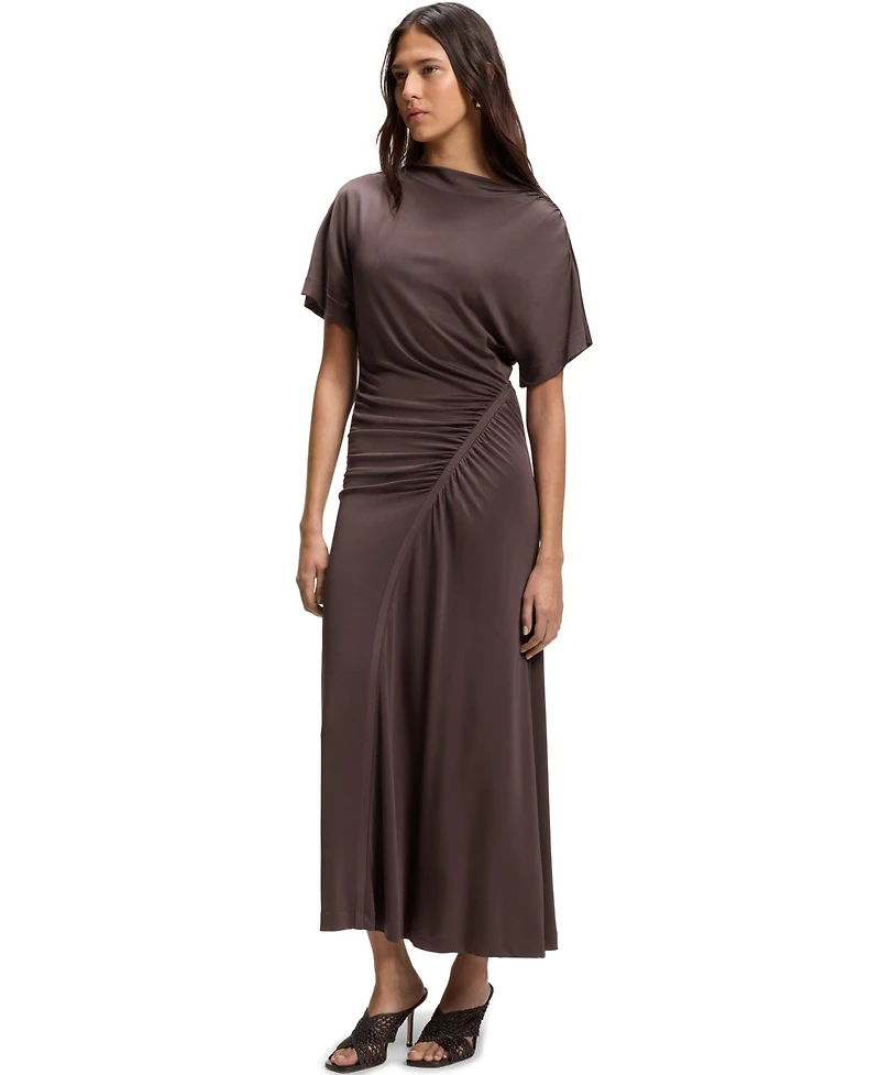 Boss by Hugo Women's Slim-Fit Gathered Detail Jersey Dress