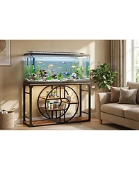 gaomon 55-75 Gallon Aquarium Stand, Metal Aquarium Stand with Power Outlets, Cabinet for Fish Tank Accessories Storage