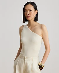 Lauren Ralph Women's Rib-Knit One-Shoulder Sweater