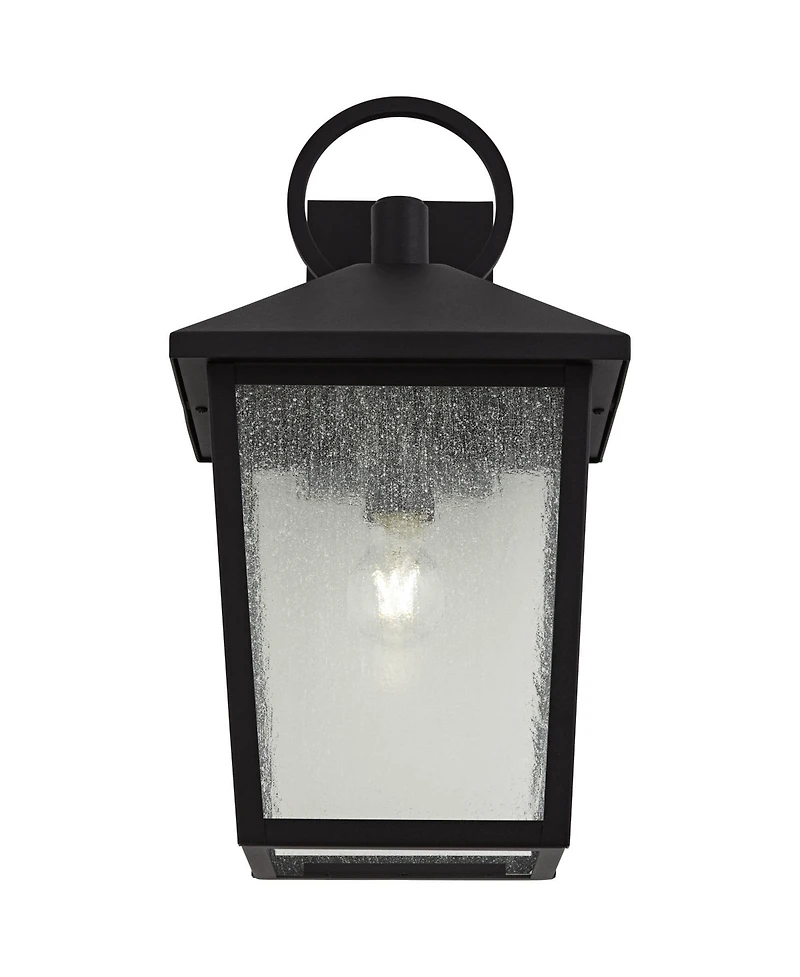 John Timberland Westmont 18"H Sand Black Outdoor Wall Light Set of 2