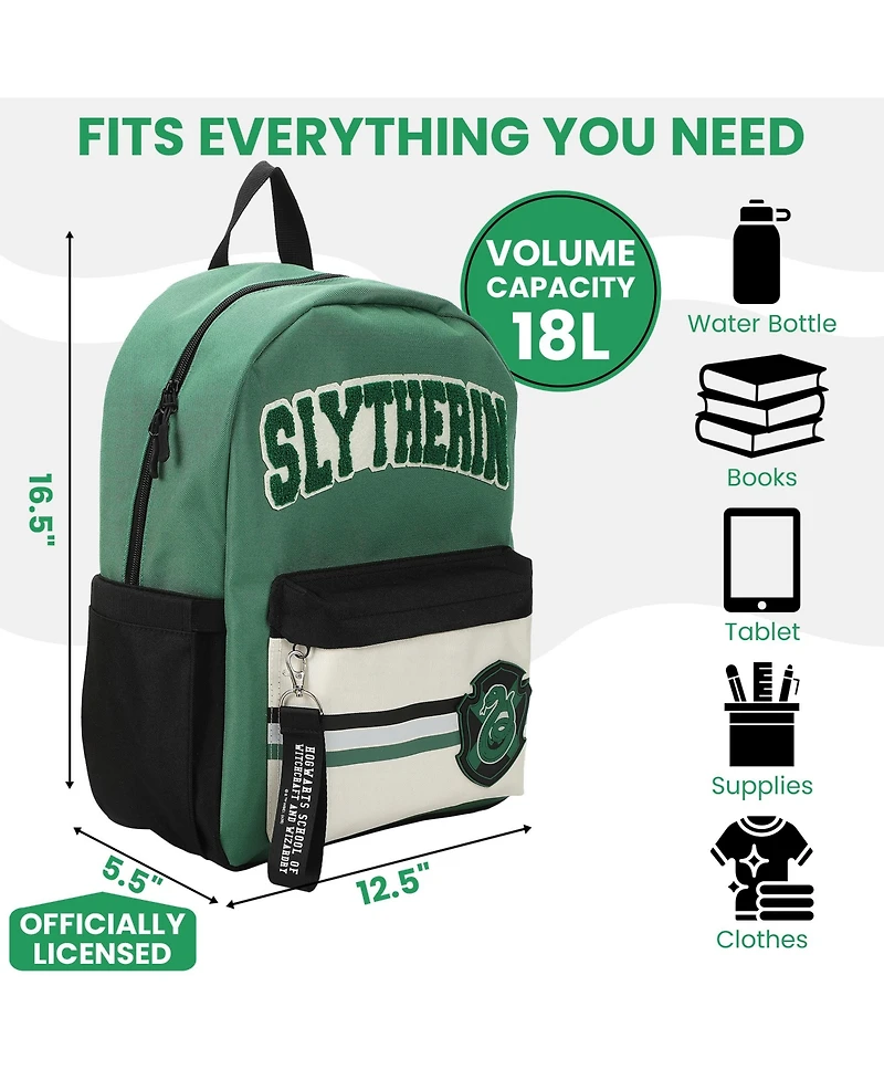 Harry Potter Slytherin Crest 16.5 inch Adult Backpack