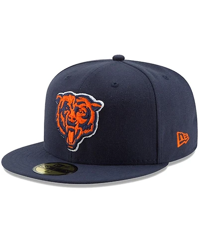 New Era Men's Navy Chicago Bears Team Basic 59FIFTY Fitted Hat