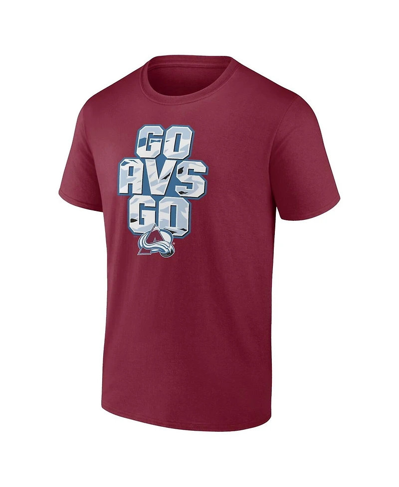 Fanatics Men's Burgundy Colorado Avalanche Local T-Shirt