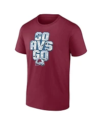 Fanatics Men's Burgundy Colorado Avalanche Local T-Shirt