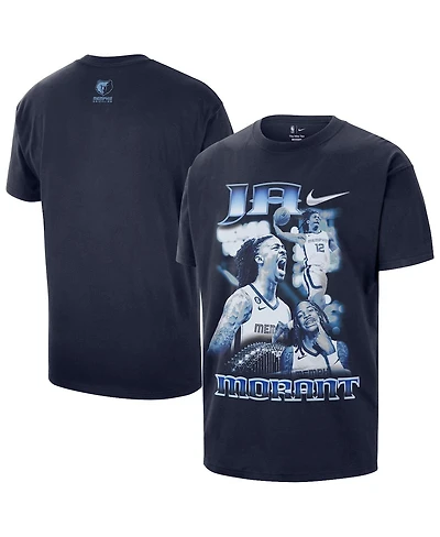 Nike Men's and Women's Ja Morant Navy Memphis Grizzlies Athlete T-Shirt