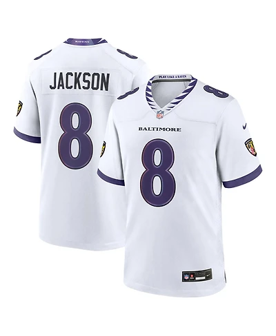 Nike Men's Lamar Jackson White Baltimore Ravens Game Jersey