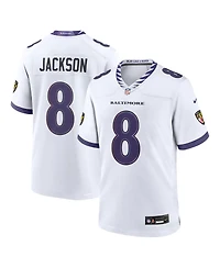 Nike Men's Lamar Jackson White Baltimore Ravens Game Jersey