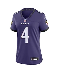Nike Women's Zay Flowers Purple Baltimore Ravens Team Game Jersey