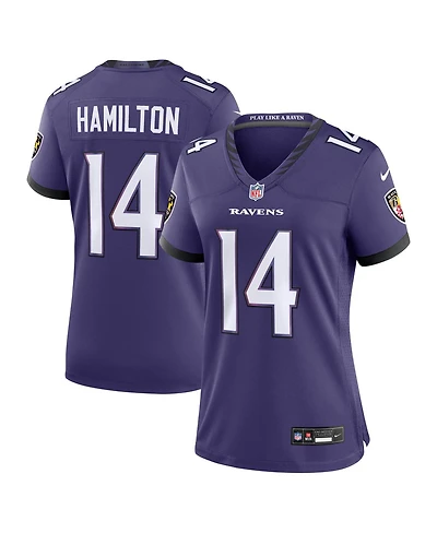 Nike Women's Kyle Hamilton Purple Baltimore Ravens Team Game Jersey