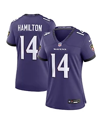 Nike Women's Kyle Hamilton Purple Baltimore Ravens Team Game Jersey