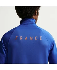 Nike Men's Blue France National Team 2026 Strike Dri-fit Quarter-Zip Drill Top
