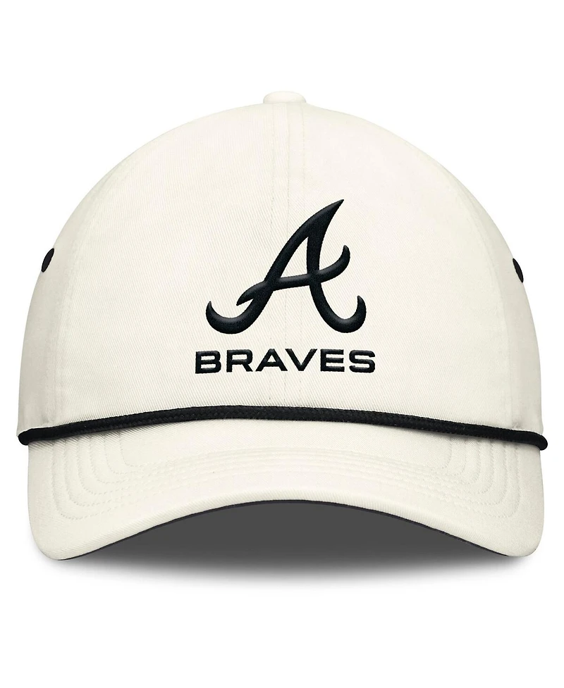 Nike Men's Stone Atlanta Braves Club Adjustable Hat