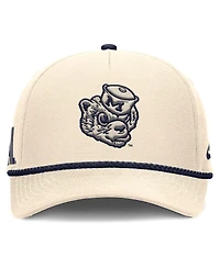 Nike Men's and Women's Natural Michigan Wolverines Legacy Vintage Rope Rise Adjustable Hat