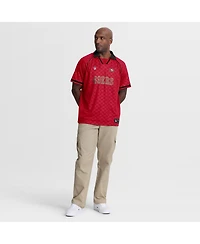 Fanatics Men's Scarlet/Black San Francisco 49ers Homerun Raglan V-Neck Polo Shirt