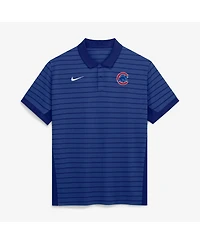 Nike Men's Royal Chicago Cubs Authentic Collection Striped Victory Dri-fit Polo Shirt