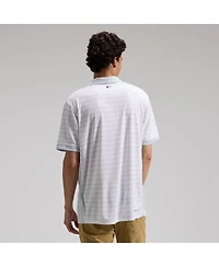 Nike Men's White Houston Astros Authentic Collection Striped Victory Dri-fit Polo Shirt